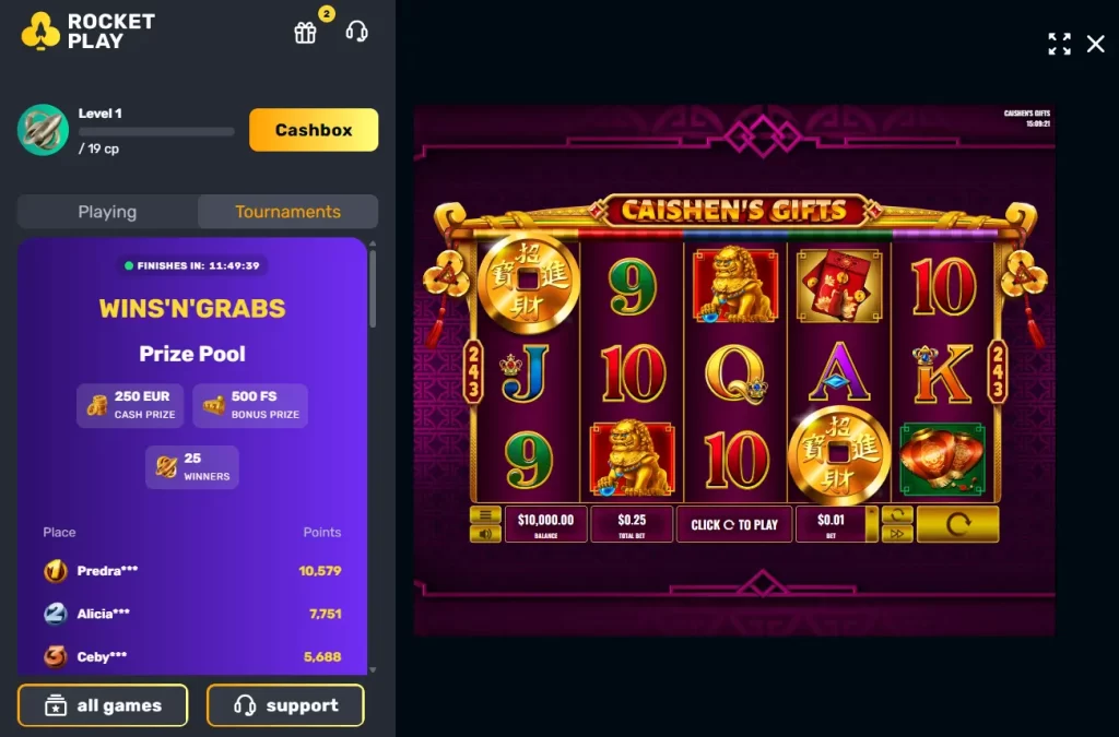 Caishen's Gifts RocketPlay Slot